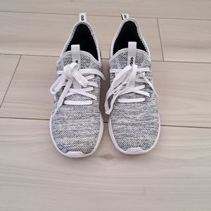 Gray and White Adidas Sneakers